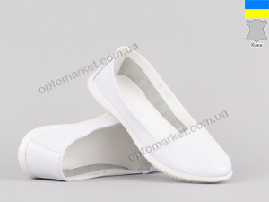 Слипоны женские Lonza 145365 Lonza белый  оптом от Optomarket