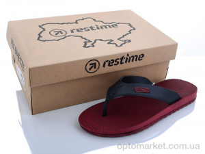 Шлепки мужчины MML20736 red-black Restime красный оптом от Optomarket