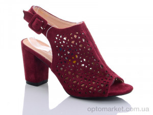 Босоножки женские NC81-3B Aodema бордовый  оптом от Optomarket