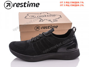 Кроссовки мужчины UMB19622 black Restime черный  оптом от Optomarket