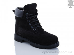 Ботинки женские W-100-B Timberland черный оптом от Optomarket