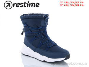 Дутики женские YWZ19428 navy Restime синий оптом от Optomarket