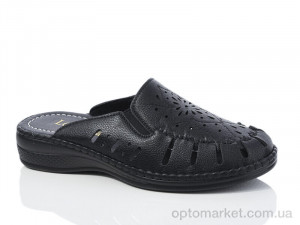 Шльопанці жіночі A01-3-5 Leguzaza чорний  оптом от Optomarket