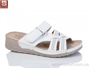 Шльопанці жіночі A02-3 WSMR білий  оптом от Optomarket