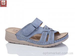 Шльопанці жіночі A02-6 WSMR синій  оптом от Optomarket