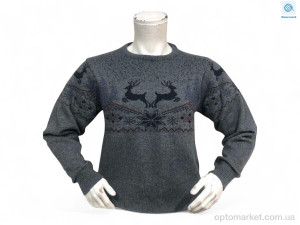 Светр чоловічі A03 т.сірий Wool Path сірий  оптом от Optomarket