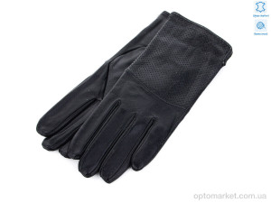 Рукавички жіночі A0606Ж шкіра Королева чорний  оптом от Optomarket