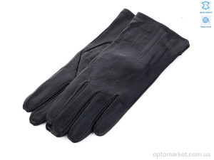 Рукавички жіночі A0638Ж шкіра Королева чорний  оптом от Optomarket