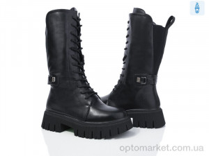 Чоботи жіночі A1-1255 Lion чорний  оптом от Optomarket