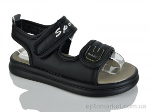 Босоніжки дитячі A1005-1 Lilin чорний оптом от Optomarket