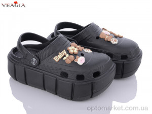 Крокси жіночі A13-1 Veagia-ADA чорний  оптом от Optomarket