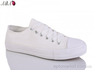 Кеди жіночі A133 Aba білий  оптом от Optomarket