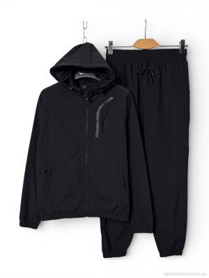 Спортивний костюм чоловічі A152 black Audsa чорний  оптом от Optomarket