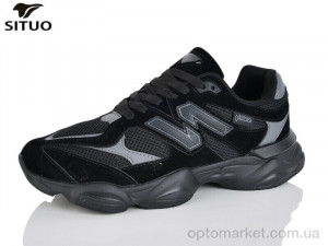 Кросівки чоловічі A160-1 Situo чорний  оптом от Optomarket