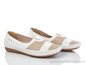 Мокасини жіночі A16 Nayasitun білий оптом от Optomarket