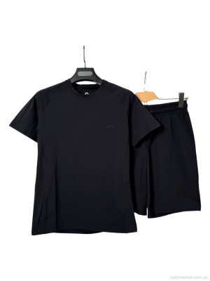 Спортивний костюм чоловічі A178 black Audsa чорний оптом от Optomarket