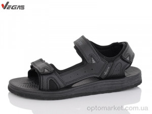 Босоніжки чоловічі A211-1 Vegas чорний  оптом от Optomarket