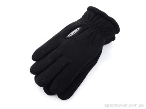 Рукавички чоловічі A22-3M-фліс Королева чорний  оптом от Optomarket