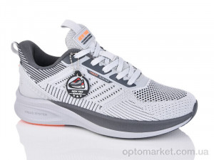 Кросівки чоловічі A233-5 New Yike сірий оптом от Optomarket