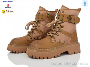 Черевики жіночі A2387 brown Clibee коричневий  оптом от Optomarket