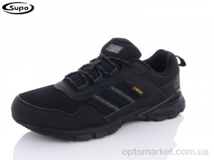 Кросівки чоловічі A2458-1 Supo чорний  оптом от Optomarket