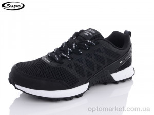 Кросівки чоловічі A2488-6 Supo чорний  оптом от Optomarket