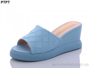 Шльопанці жіночі A251-9 PTPT блакитний  оптом от Optomarket