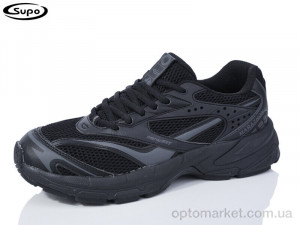 Кросівки чоловічі A2798-1 Supo чорний оптом от Optomarket