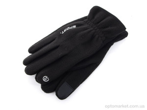 Рукавички чоловічі A29-2M фліс Королева чорний  оптом от Optomarket