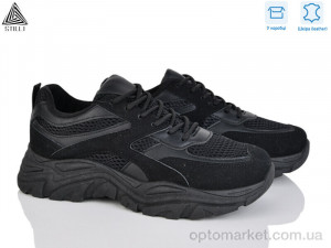 Кросівки жіночі A300-1 шкіра піна Stilli чорний  оптом от Optomarket