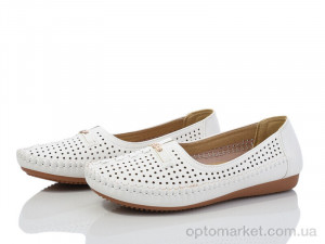 Мокасини жіночі A36 Nayasitun білий  оптом от Optomarket