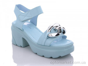 Босоніжки жіночі A5-2 Lilin shoes блакитний  оптом от Optomarket