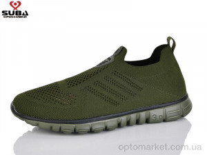 Кросівки чоловічі A6600-09 піна Suba зелений  оптом от Optomarket