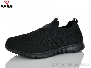 Кросівки чоловічі A6601-1 Suba чорний  оптом от Optomarket