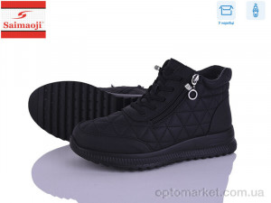 Черевики жіночі A6606-1 Saimaoji чорний  оптом от Optomarket