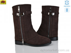 Чоботи жіночі A688-6 Mei De Li коричневий  оптом от Optomarket