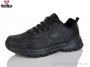 Кросівки чоловічі A7736-01 піна Suba чорний  оптом от Optomarket