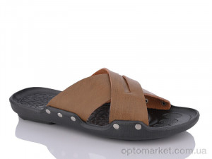 Шльопанці чоловічі A8 ARZO коричневий  оптом от Optomarket