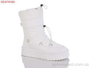 Дутики жіночі AB023-2 QQ&Панда білий  оптом от Optomarket