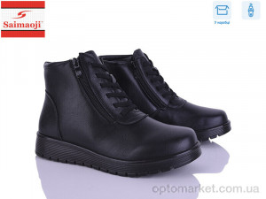 Черевики жіночі AB18-1 Saimaoji чорний  оптом от Optomarket