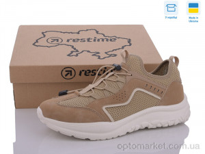 Кросівки чоловічі AML24024 beige Restime коричневий  оптом от Optomarket