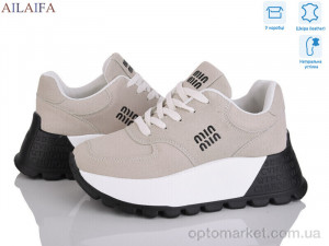 Кросівки жіночі AT07-3 Ailaifa сірий  оптом от Optomarket
