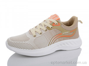 Кросівки жіночі B0020-4 JT бежевий  оптом от Optomarket