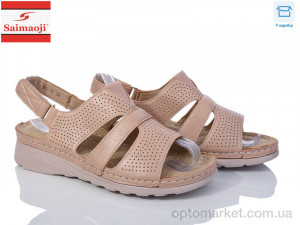 Босоніжки жіночі B1-15 Saimaoji коричневий  оптом от Optomarket