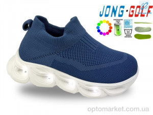 Кросівки дитячі B11731-17 LED JongGolf синій  оптом от Optomarket