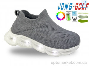 Кросівки дитячі B11731-2 LED JongGolf сірий оптом от Optomarket