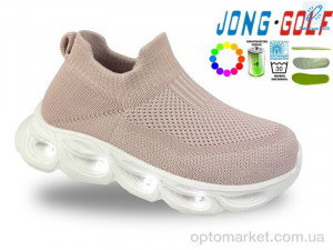 Кросівки дитячі B11731-28 LED JongGolf рожевий  оптом от Optomarket