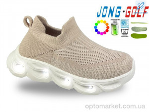 Кросівки дитячі B11731-3 LED JongGolf коричневий оптом от Optomarket