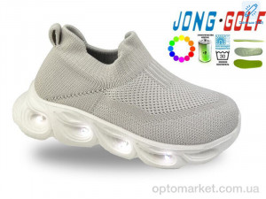 Кросівки дитячі B11731-6 LED JongGolf бежевий оптом от Optomarket