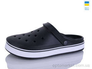 Крокси чоловічі B16 чорний Verta чорний оптом от Optomarket